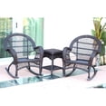 thumbnail image 2 of Jeco 3 Piece Wicker Conversation Set in Espresso, 2 of 2