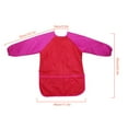 thumbnail image 3 of Thinsony Tablier Imperméable à Manches Longues pour Enfants, Peinture Artisanale, Cuisson, Alimentation, m, Rouge, 3 of 7