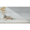 thumbnail image 2 of Dundee Deco Peel and Stick 3D Self Adhesive Foam Wallpaper - off-White Faux Brick, 2.3 ft x 2.3 ft, 2 of 3