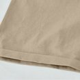 thumbnail image 6 of Fsgntruao Bermuda Shorts for Women Cotton Linen Elastic Waist Knee Length Casual Loose Drawstring Capri Pants with Pockets Wide Leg Pant Summer Shorts, 6 of 6