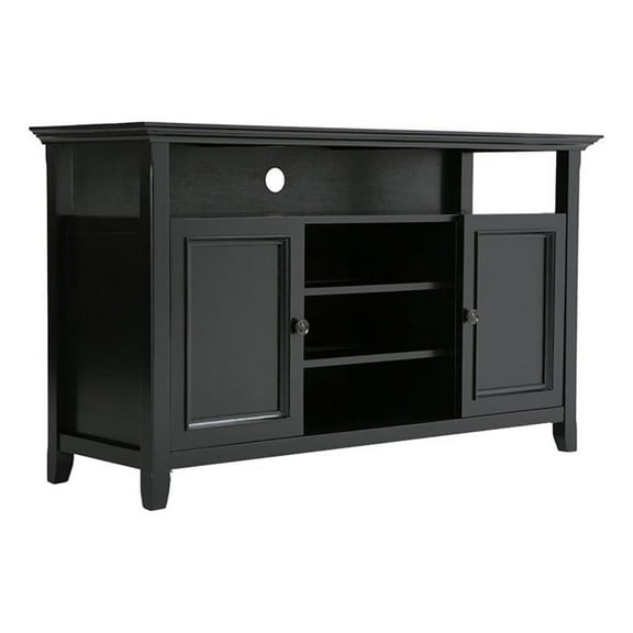 Atlin Designs Transitional Wood TV Stand for TVs up to 54" in Black