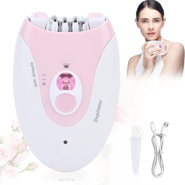 Depiladora Para Mujeres Con Luz LED 2 Configuraciones De Velocidad Dispositivo De Depilación USB Recargable Para Bikini Piernas Brazos