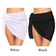 thumbnail image 2 of Sortie de Plage Transparent Noir pour Femmes Maillot de Bain Double Usage 50x180cm, 2 of 7
