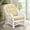 White (Cream Cushion), variant on Malibu Lounge Armchair ECO Natural Rattan Wicker Handmade Design with Cream Cushion, White Wash