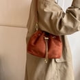 thumbnail image 5 of Hsqqdc Soft Suede Drawstring Bucket Crossbody Bag for Women, Casual Shoulder Handbag Purse, 5 of 7