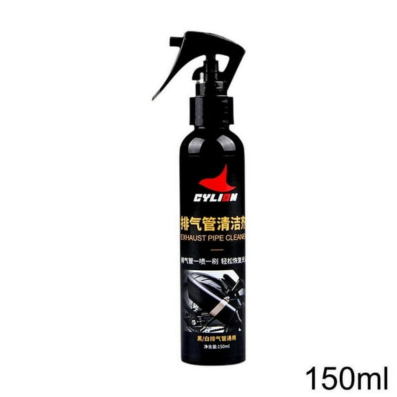 Exhaust Pipe Cleaning Fluid 150ml – Easy-to-Use, Removes Dirt and Tars, 1-3 Uses Per Bottle, Brush Not Included