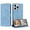 Blue, variant on Allytechgroup Compatible with iPhone 16 Pro Max Flip Wallet Case, PU Leather with Credit Card Slot Military Grade Drop Protection Cover for iPhone 16 Pro Max, Blue