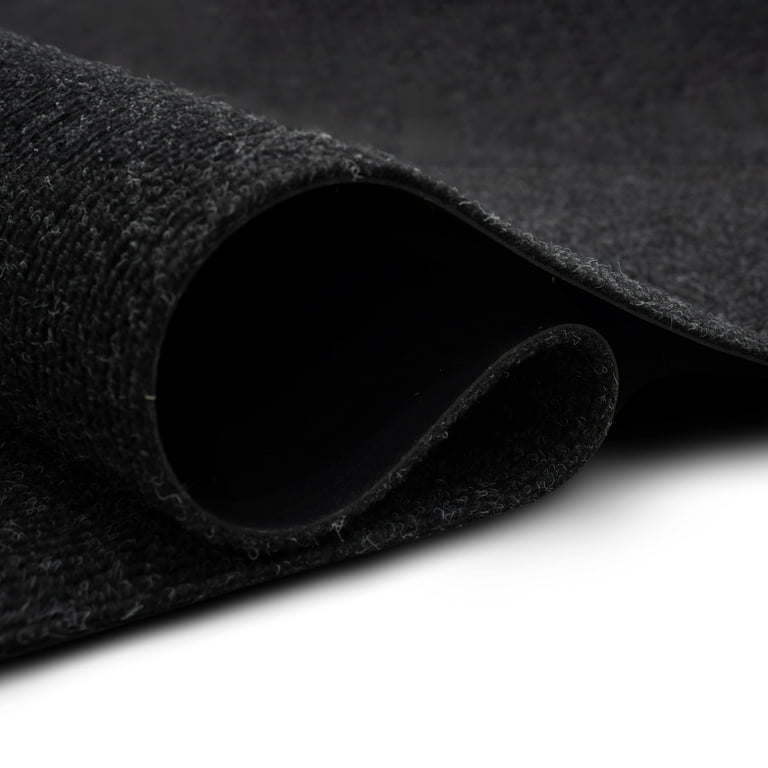 Mohawk Home Utility Runner Floor Mat - 3' X 8' Black All-Weather Indoor/Outdoor Non-Slip 1 thumbnail image