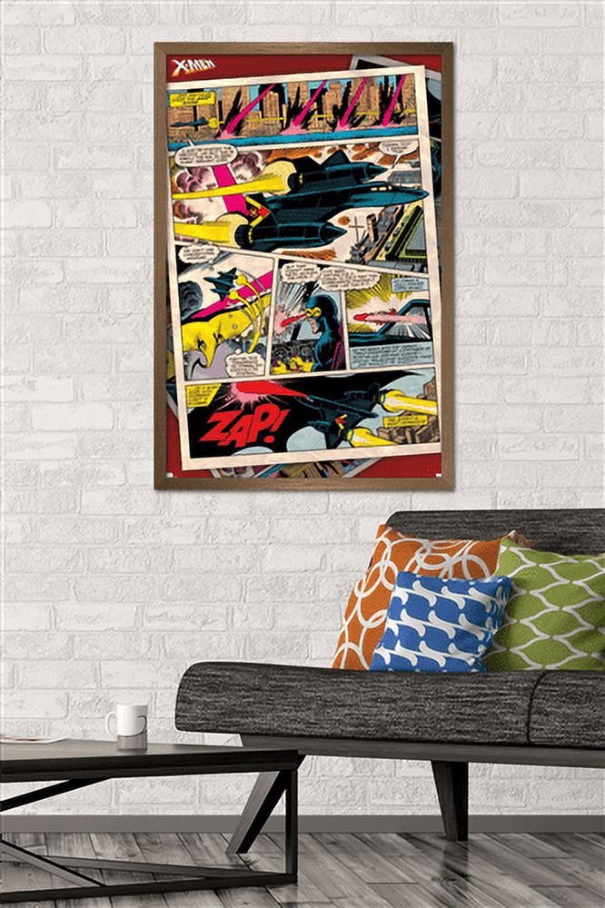Marvel Comics - The X-Men - X-Jet Cyclops Wall Poster, 22.375" x 34", Framed