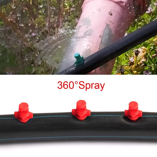 50 Uds. Rosca de aspersor de refracción Simple de ángulo de 360 °, boquilla de pulverización de riego de árboles frutales de jardín de alta calidad LingWen 8390615250719