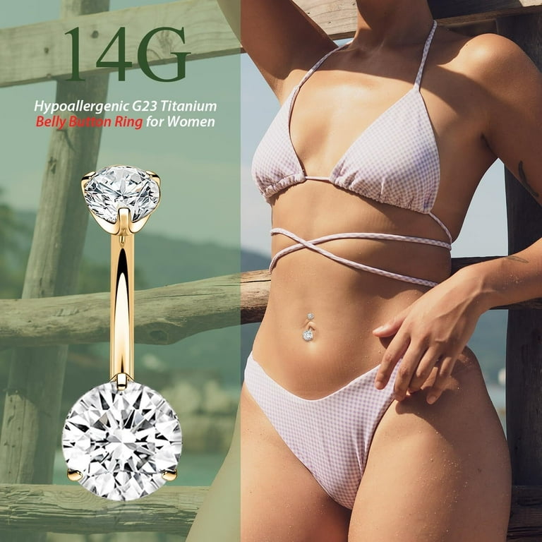 Belly Button Ring Gold Belly Ring Titanium Belly Button Piercing