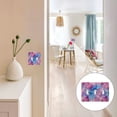 thumbnail image 7 of Yayeee Toggle Light Switch Wall Plate 2-Gang 4.56"x4.48" Decorative Outlet Cover, Watercolor Blue Marble Pattern, 7 of 7