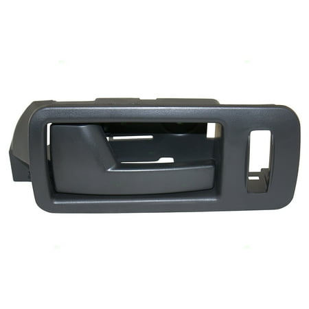 Mustang Interior Door Handle Bezels (Drivers Inside Interior Inner Front Door Handle w/ Black Bezel Replacement for Ford Mustang)