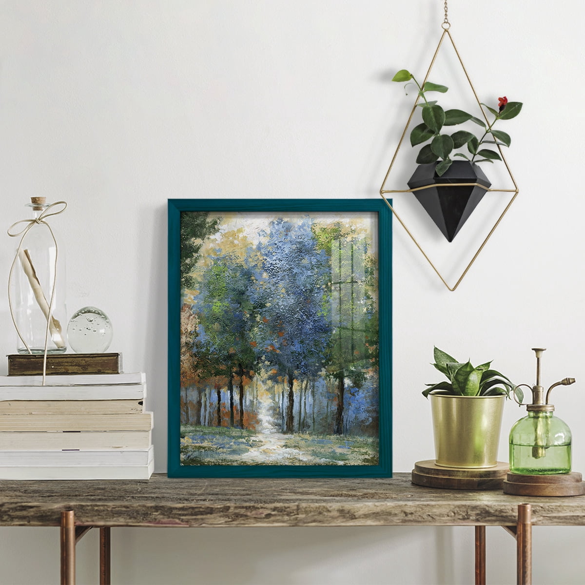 Afternoon Light -Framed Print w/glass-Ocean Blue