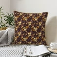 thumbnail image 6 of KLL Sunflowers with Skull and Hand Decorative Throw Pillow Covers Velvet Soft for Couch Sofa Bedroom Living Room Outdoor - 18"x18", 6 of 8