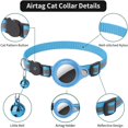 thumbnail image 5 of Bobasndm Cat Collar for Airtag Tracker, Reflective GPS Cat Collar with Luminous Holder, Cat Tracker Collars with Safety Elastic Band for Cats, Kittens and Puppies 9-13 Inch, 5 of 9