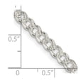 thumbnail image 5 of Auriga Fine Jewelry 925 Sterling Silver 4.5mm Curb Chain Bracelet 8 inch for Women, 5 of 7