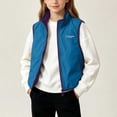thumbnail image 4 of OGLCCG Girls Softshell Vest Lightweight Full-Zip Windproof Sleeveless Jacket with Pockets Hiking Cycling Vest Size 2-12, 4 of 8
