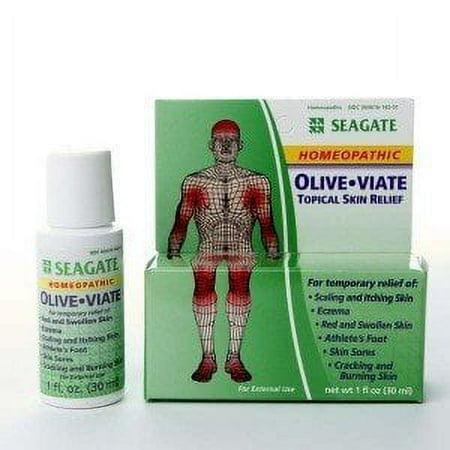 Seagate Vitamins Olive Viate Topical Skin Relief 1 oz Liquid