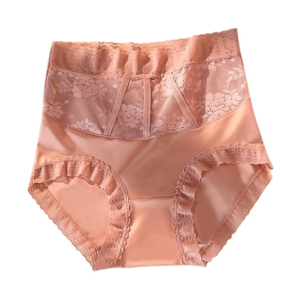 Annhoo Womens Undwears High Waisted Lace up Butt Lifting Panties Cozy Breathable Full Coverage Everyday Briefs