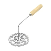 THLKIF Mold,Aluminum Cookie Maker Mold with Wooden Handle, Detachable Rosette Iron Molds, Waffle Molds Funnel Cake Ring, Mold for Kitchen Baking Cookin