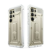 SUPCASE for Samsung Galaxy S25 Ultra Case with Stand, [Unicorn Beetle Pro] [2 Front Frames] [Built-in Screen Protector & Belt-Clip] Military-Grade Protection Phone Case for Galaxy S25 Ultra, Clear