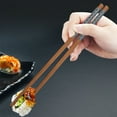 thumbnail image 7 of 5 Pairs Natural Bamboo Chopsticks Reusable Classic Japanese Style Chop Sticks Gift k5271, 7 of 7