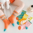 thumbnail image 5 of 5 pairs of Princess mid-tube non-slip socks in cute style, 5 of 6