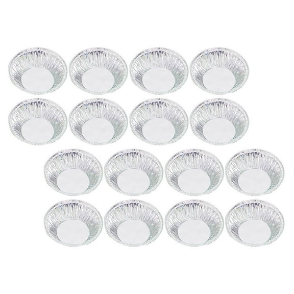 NICEXMAS Egg Tart Molds Cake Molds for Baking Silver 300Pcs