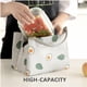 thumbnail image 3 of Bolsa De Almuerzo Aislada Para Mujeres Y Hombres, Fiambrera Reutilizable Para Preparar Comidas Para El Trabajo, Fiambrera Portátil Para Adultos Con Cómodo Cinturón De Asa, Blanco, 3 of 5