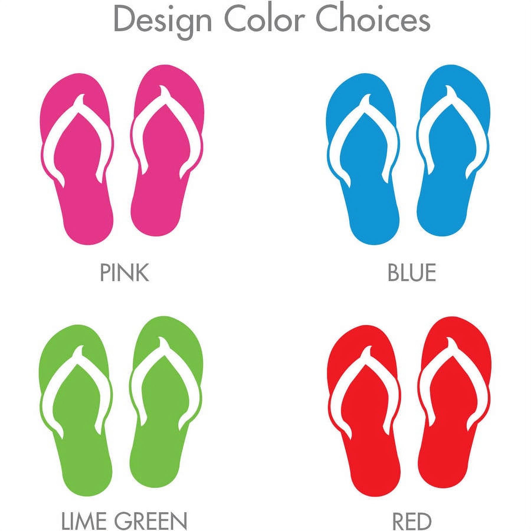 Personalized Flip Flops Acrylic Tumbler