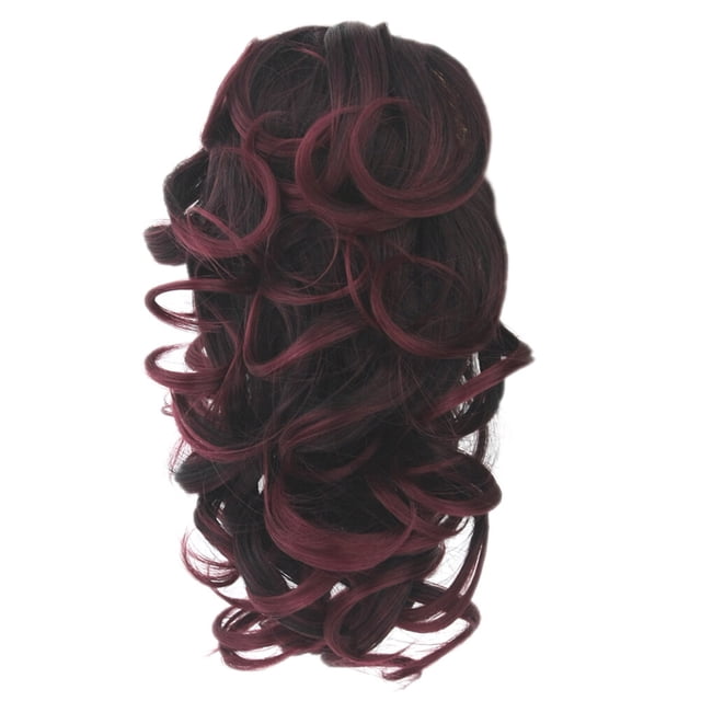 Shisuyan Pince Queue de Cheval Rouge Foncé Fibre Haute Température 1Ensemble 11.8x3.9x0.2In