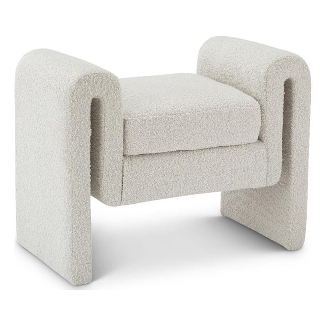 Meridian Furniture Stylus Banc en Tissu Crème