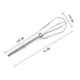 thumbnail image 2 of Graflsoa KitchenAid KHM Series Batteur à Main en Acier Inoxydable - Lot de 2, Compatible avec Plusieurs Modèles, Facile à Nettoyer et à Ranger, Parfait pour la Cuisson et Fouetter (W10490648), 2 of 7