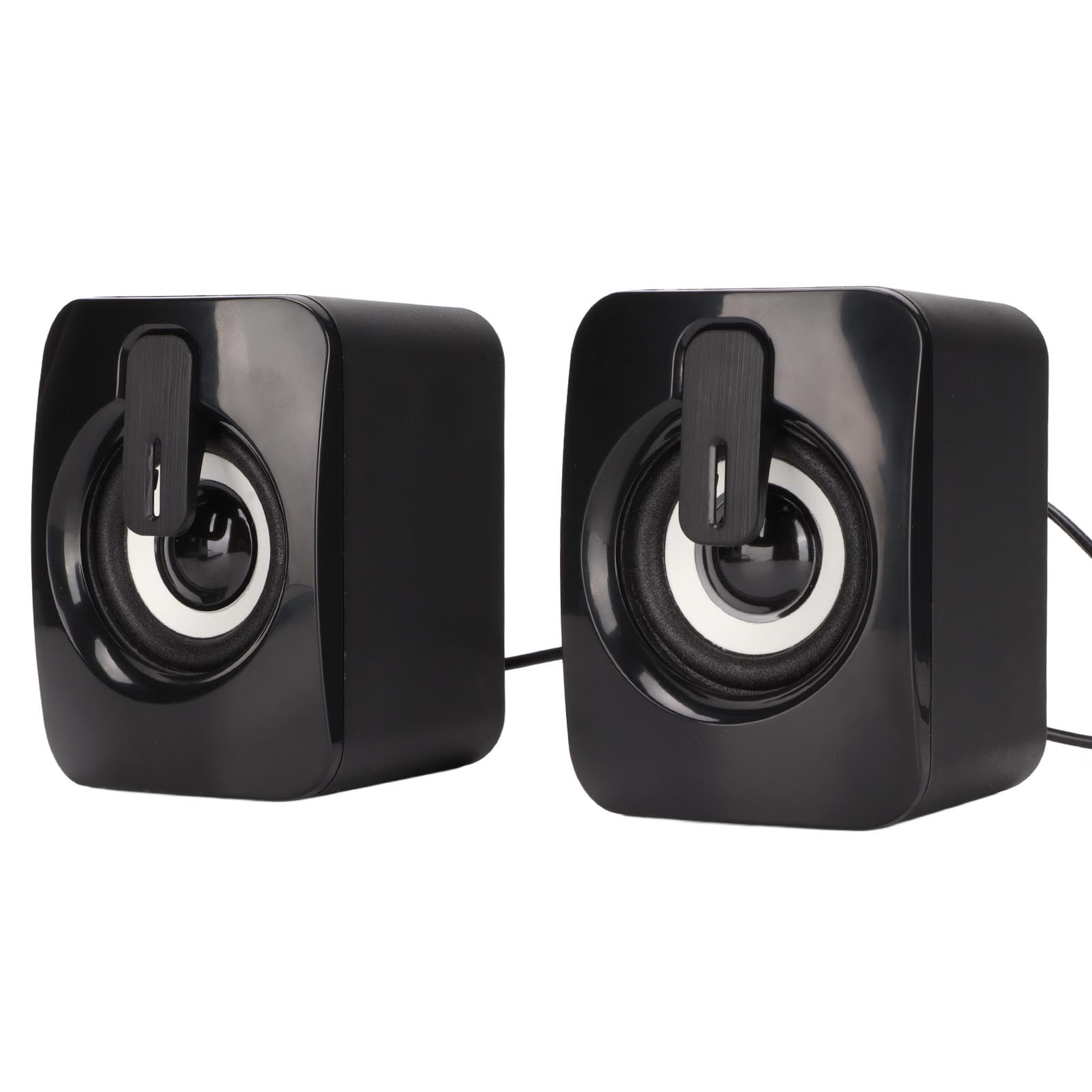 Tebru Wired Computer Speaker,A2 Mini Computer Speaker Stereo Clear Bass