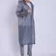 thumbnail image 5 of Poncho de lluvia de moda para exteriores reutilizable de EVA gris con capucha y mangas Ropa impermeable para adultos Hombres Mujeres, 5 of 5
