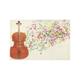 thumbnail image 3 of MKHERT Funny A Cello Instrument with Colorful Music Notes Placemats Table Mats for Dining Room Kitchen Table Decoration 12x18 inch,Set of 4, 3 of 3