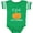 Football Green and White, variant on Halloween Cutest Little Pumpkin Boys or Girls Baby Bodysuit