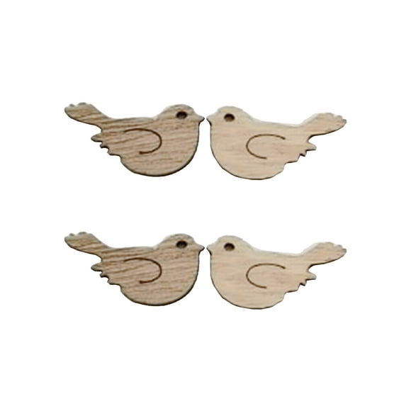 Bearachild Paquete de 100 piezas de DIY, suministros de adorno sin pintar, decoración en forma de animales, álbum de abalorios en blanco, Type3 NO3