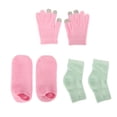 thumbnail image 4 of Guantes de mano hidratantes para quitar la piel agrietada, calcetines reutilizables para el cuidado de los pies con pantalla táctil y cubierta para el codo, 4 of 8