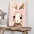 thumbnail image 5 of WFSposter Little Rabbit Poster Bunny Print Pastel Color Art Portrait Art Watercolor Art Gift for Kids & Parents Chic Decor for Nursery,Bedroom or Kid's Room 8x10 Wall Art, 5 of 7