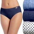 thumbnail image 2 of Jockey Womens Plus Size Elance Hipster 3 Pack Underwear Hipsters 100% cotton, 2 of 4