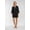 BLACK, variant on Piped-Trim Modal Robe, Color-Black, Size-S