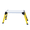 Yellow+Sliver+Aluminium, variant on OmniHaven Heavy Duty Folding Work Platform, Aluminum Portable Work Stand with Non-Slip Surface, 660 lbs Capacity Platform Ladder for Painting, Cleaning and Maintenance