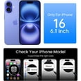 thumbnail image 2 of Crystal Clear Designed for iPhone 16 Case Clear, [Not Yellowing] [16FT Military-Grade Drop Protection], Shockproof Slim Phone Case for iPhone 16, 2 of 7