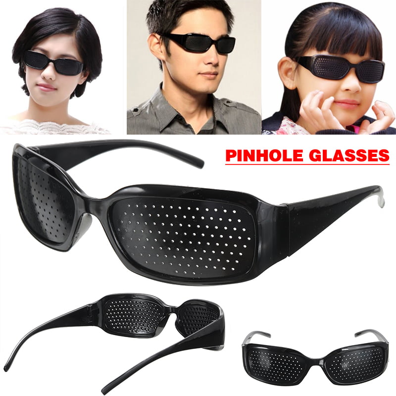New Pinhole Glasses Black Eyesight Improvement Vision Care Exercise Eyewear 