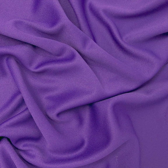 Scuba Double Knit Fabric 100% Polyester 58/60" inches Wide Sold By The Yard Many Colors (Purple)