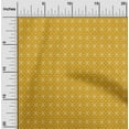 thumbnail image 1 of oneOone Cotton Poplin Twill Gamboge Yellow Fabric Small Motif Bandhani Sewing Craft Projects Fabric Prints By Yard 56 Inch Wide, 1 of 4