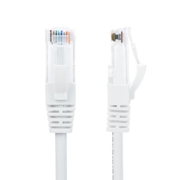 PrimeCables Slim Cat6 28AWG UTP Ethernet Network Cable (White) - GoSlim