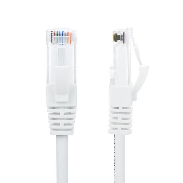 PrimeCables Slim Cat6 28AWG UTP Ethernet Network Cable (White) - GoSlim